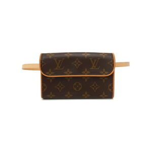 Louis Vuitton Monogram Leather Brown Pochette Florentine Waist Pouch